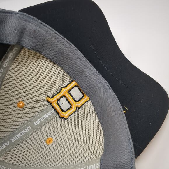 B Logo Adult Fitted Baseball Cap Multicolor M Embroidered 6 Panel Under Armour - Picture 8 of 10